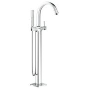 Смеситель для ванны GROHE Grandera с душевым гарнитуром, верхняя монтажная часть, напольный монтаж, хром (23318000)