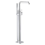 Смеситель для ванны GROHE Essence+ с душевым гарнитуром, верхняя монтажная часть, напольный монтаж, хром (23491001)