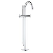 Смеситель для ванны GROHE Atrio New с душевым гарнитуром, верхняя монтажная часть, напольный монтаж, хром (25044003)