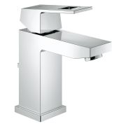 Смеситель для раковины GROHE Eurocube с донным клапаном и низким изливом, хром 23127000