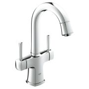 Смеситель для раковины GROHE Grandera с донным клапаном и поворотным изливом, хром (21107000)